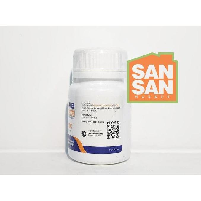 Vitmax- Imusive Cdzinc Isi 60 Kapsul - Suplemen Vitamin C D Zinc