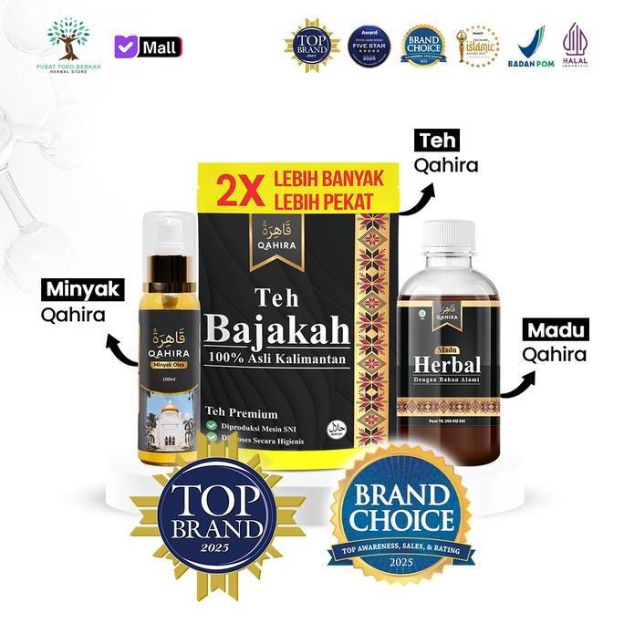 Ladyxy- Madu+Teh Bajakah Qahira-Suplemen Kesehatan-Untuk Meredakan Lipoma, Tiroid, Getah Bening-Hala