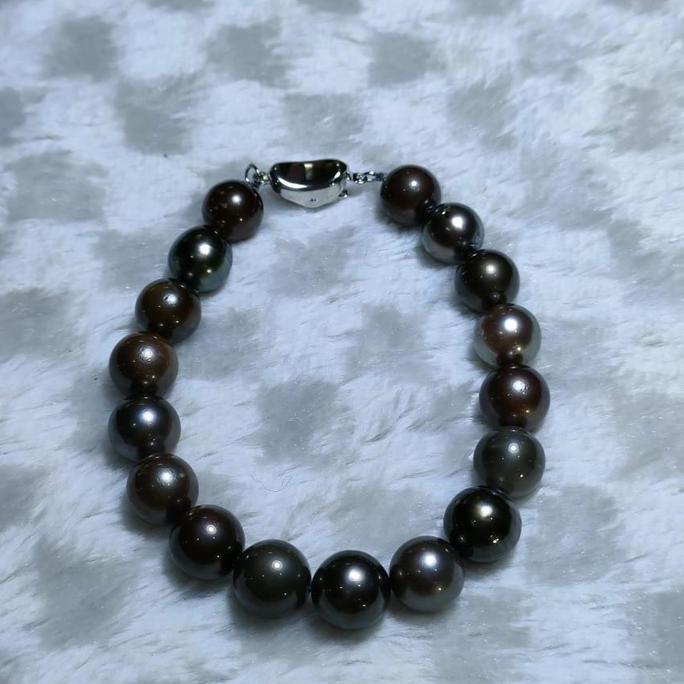 Terlaris Gelang Mutiara Air Laut Warna Hitam Mutiara Lombok Setelan Perhiasan