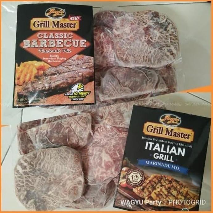 Daging sapi steak wagyu paket bumbu marinade murah bandung