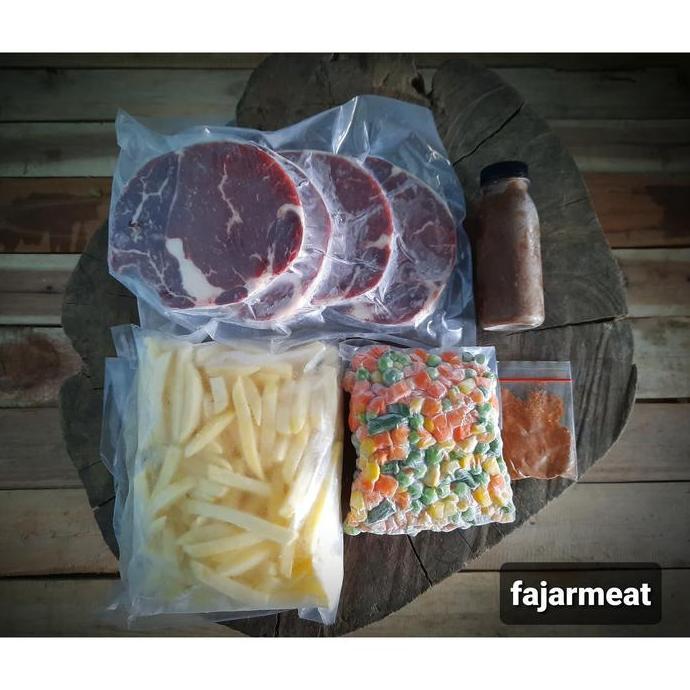paket daging steak/paket daging bbq/Ribeye steak 500gr