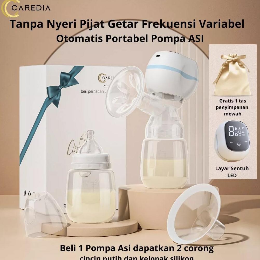 Caredia Pompa ASI Elektrik Tanpa Kabel l Pompa ASI Portabel Tanpa Rasa Sakit l Pumping asi