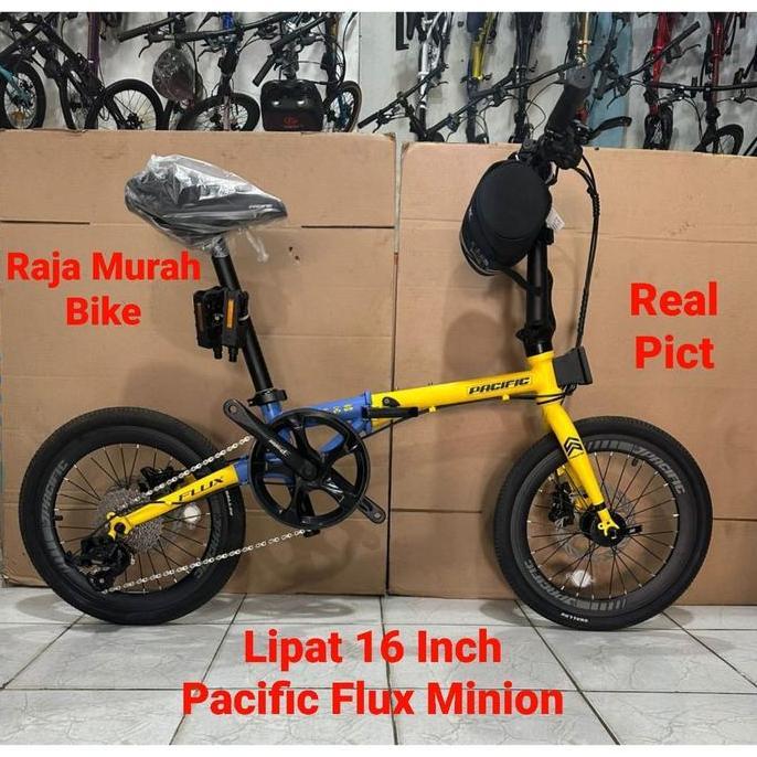 Terlaris Sepeda Lipat 16 Inch Pacific Flux Minions Sepeda Lipat Pacific Flux Minions 16 Inch 10 Spee