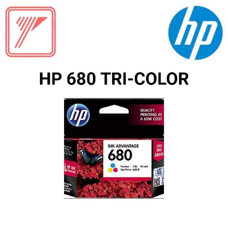 HP Ink Tinta 680 Tri-color HP680 680C Original Ink Advantage Cartridge