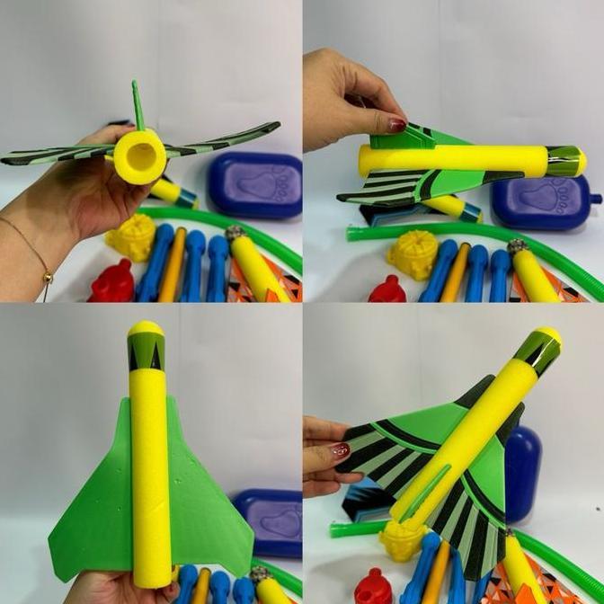 Expert- rocket launcher toys mainan injak roket terbang stomp rocket