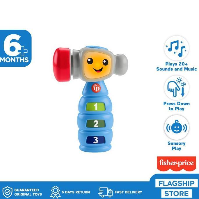 Expert- Fisher Price Tap 'N Learn Hammer - Mainan Edukasi Anak Balita