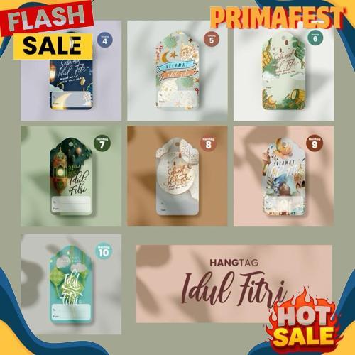 [40 PCS] HANG TAG PARCEL KARTU UCAPAN IDUL FITRI / RAMADHAN / LEBARAN HANGTAG COD