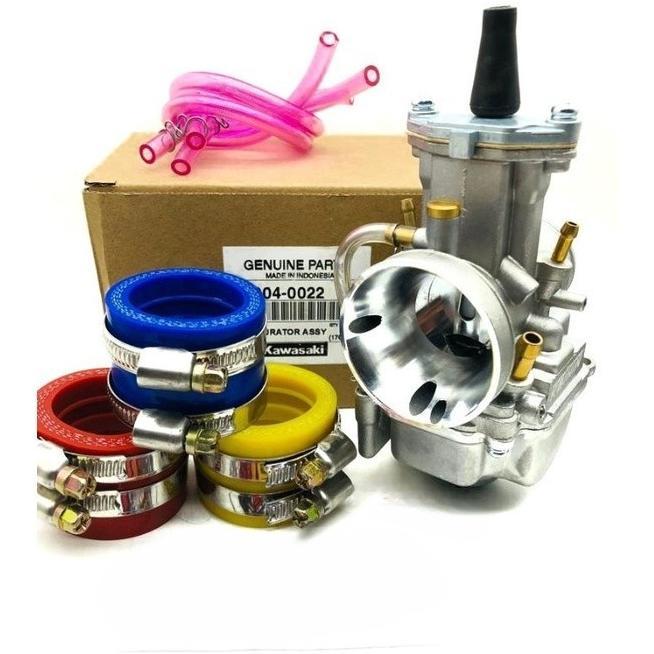 KARBURATOR KX 85 PWK 21 24 26 28 30 32 34 THAILAND KX-85 UNIVERSAL MUDAH SETTING + KARET INTAKE KARB