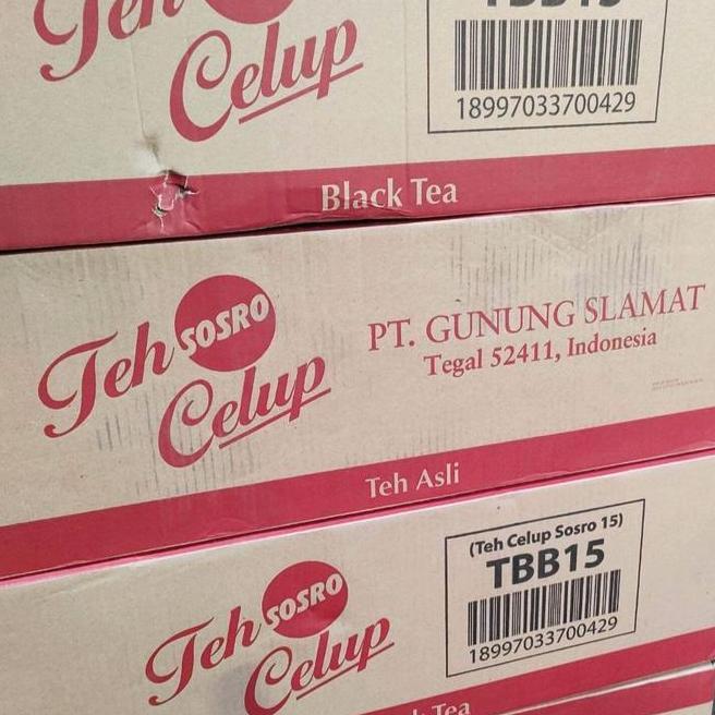 Teh Sosro Celup 15 1Dus Isi 100 Pcs