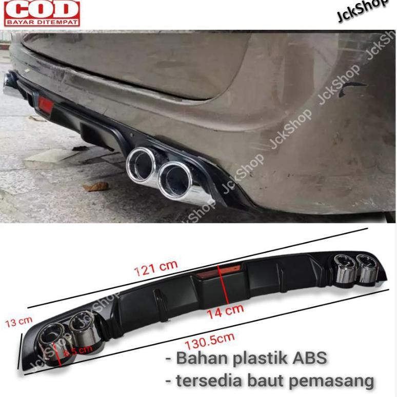 Rear Diffuser Bumper Belakang Mobil Hitam