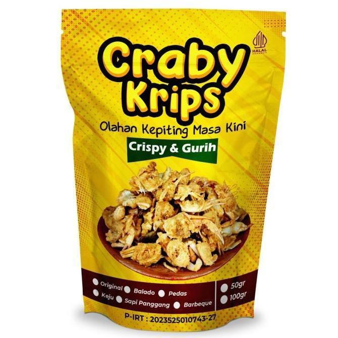 Expert- CRABY KRIPS 100gr - MAKANAN SNACK BABY CRAB CRISPY BABYCRAB KILOAN