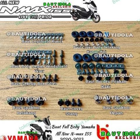 Baut Full Set Body Yamaha All New Nmax Original - Baut Windshield High Quality
