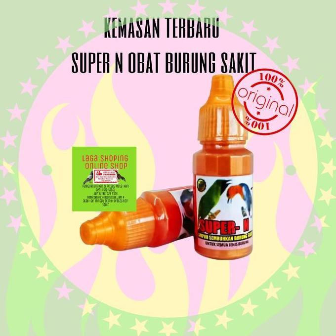 PROMO - 12 botol super n obat semua burung lesu sakit tidak mau bunyi super n harga grosir vitamin l
