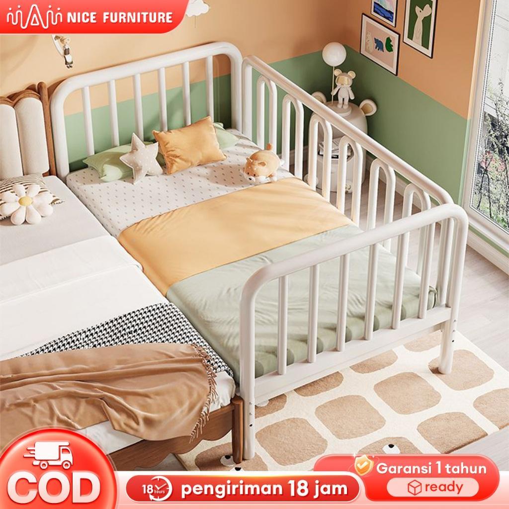 Tempat Tidur Anak Dengan Rangka Besi  Ranjang Dipan Tempat Tidur Bayi 150X60X80Cm