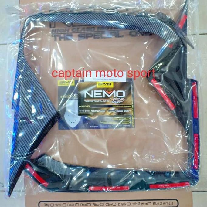 cover list body depan carbone aerox 155 tutup list body aerox 155 RESTOCK