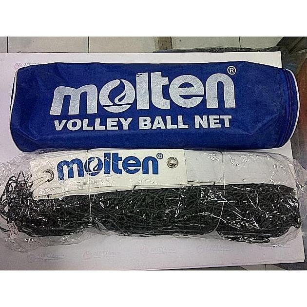 ORIGINAL MOLTEN JARING VOLI / VOLLY / VOLLEY NET MOLTEN TAS BIRU SELING BAJA TOURNAMENT VOLLEYBALL N