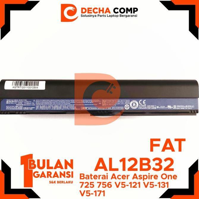 Baterai Original Acer Aspire One AO725 725-0635 725-0802