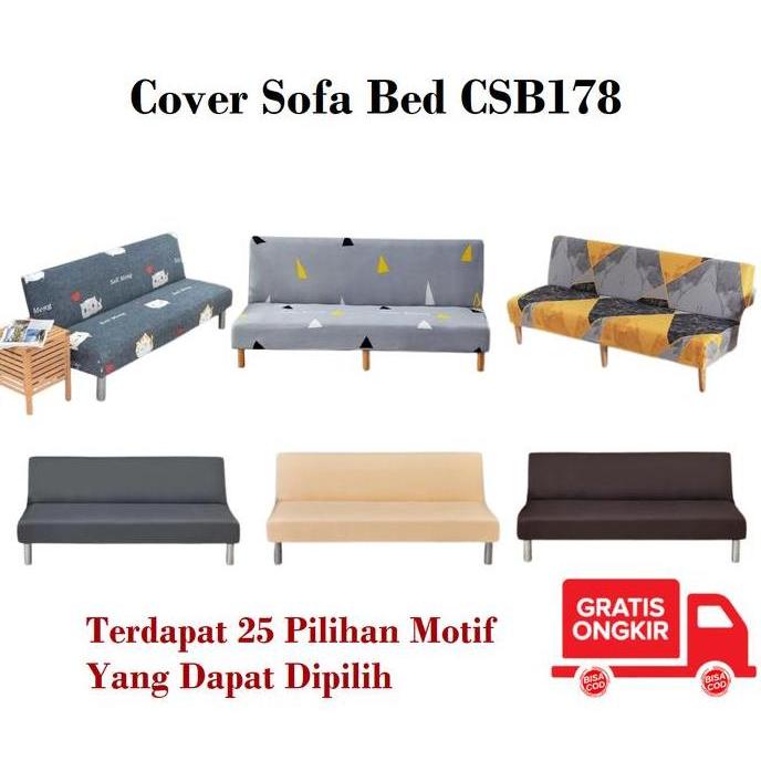 NEW CSB178 COVER SOFA BED SARUNG SOFA MOTIF IMPORT KAIN DEKORASI BEST