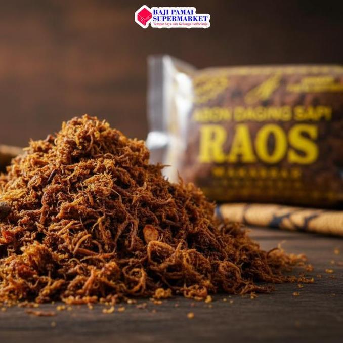SIAPKIRIM Abon Raos Daging Sapi Berbagai Ukuran / ABON KHAS MAKASSAR READY STOCK