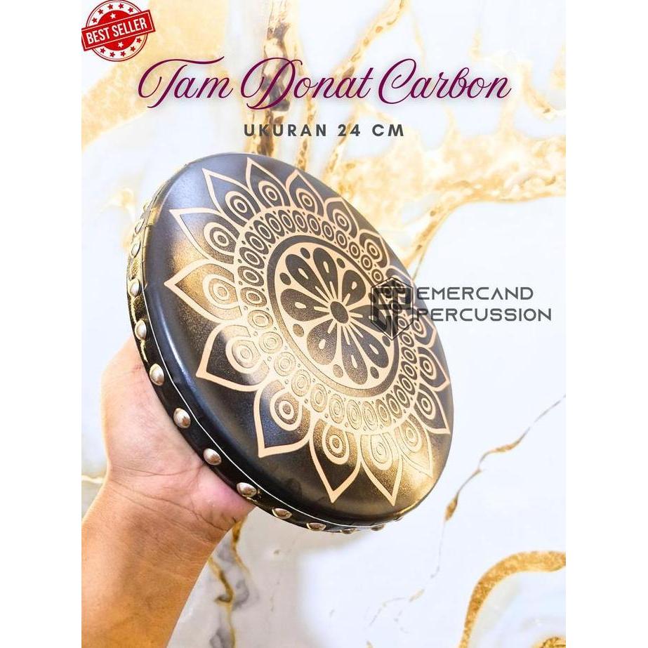 Tam tung Carbon Percussion Tam mika Carbon ukuran 24 cm dan 22 cm Bonus Tas