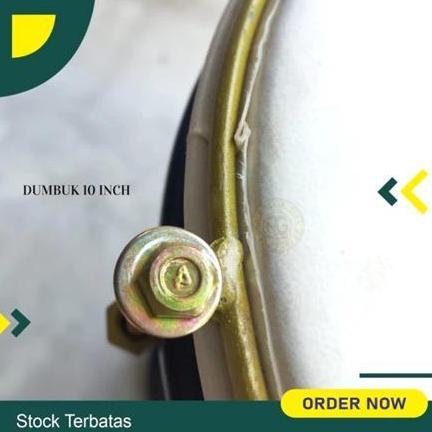 BAS DUMBUK UKURAN 10IN KULIT Kayu