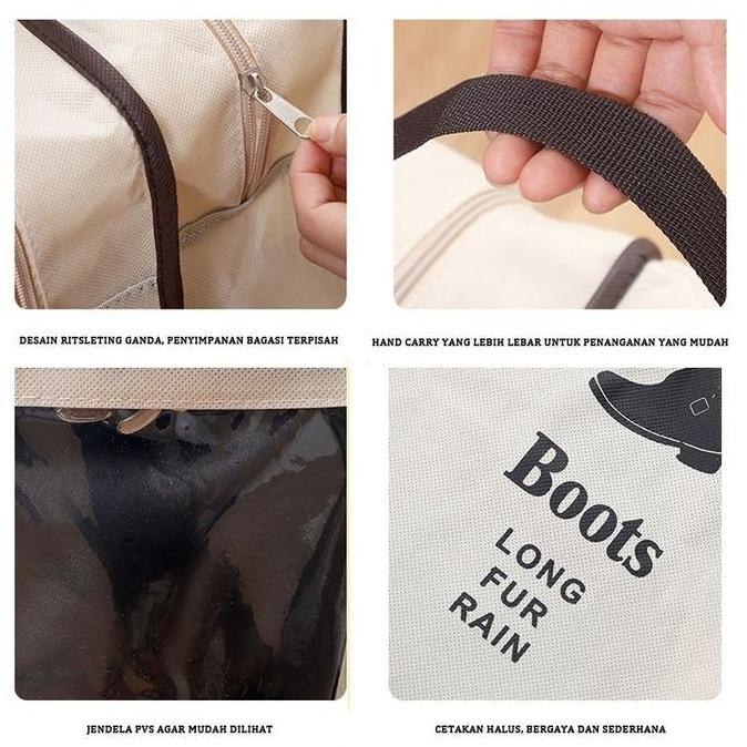 Tas Penyimpanan Sepatu/Tas Sepatu Boots /Boots Storage Short Ankle/Tas Penyimpanan Boot Tahan Air/Ta
