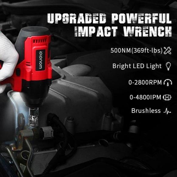 Yourpw- Cordless Impact Wrench 98V Brushless 98V Bor Obeng Kunci 98 Volt Mesin  Multi Fungsi Mesin B