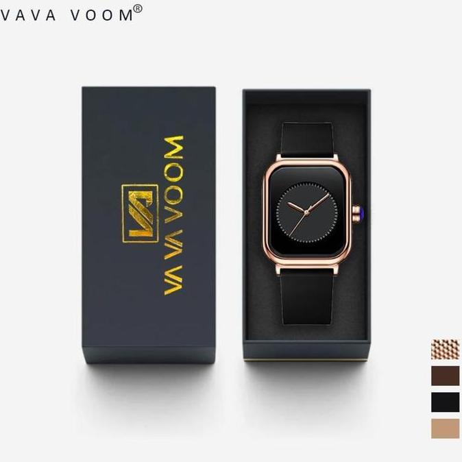 VAVA VOOM JAM TANGAN WANITA SANTAI OLAHRAGA TALI SILIKON DISPLAY KUARSA TAHAN AIR  2391 HADIAH WATCH