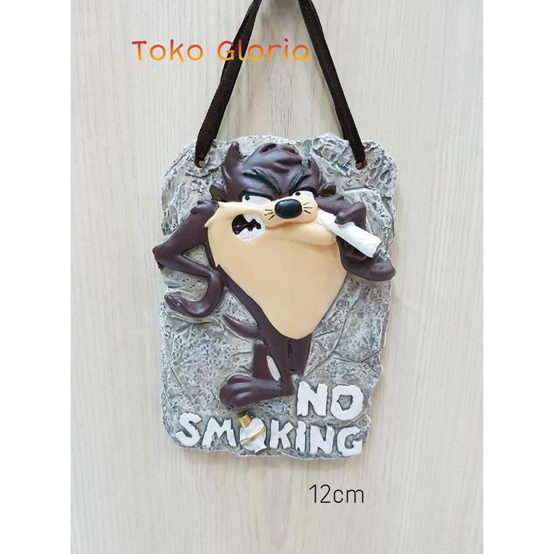 Pajangan No Smoking Tazmania Gantungan Dinding Kode 1092