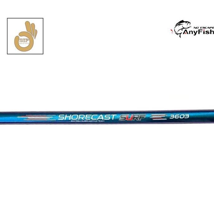 TERBARU - Joran Pancing Laut Anyfish Sambung 3 Shore Cast Surf Panjang 360/390/420/450 cm