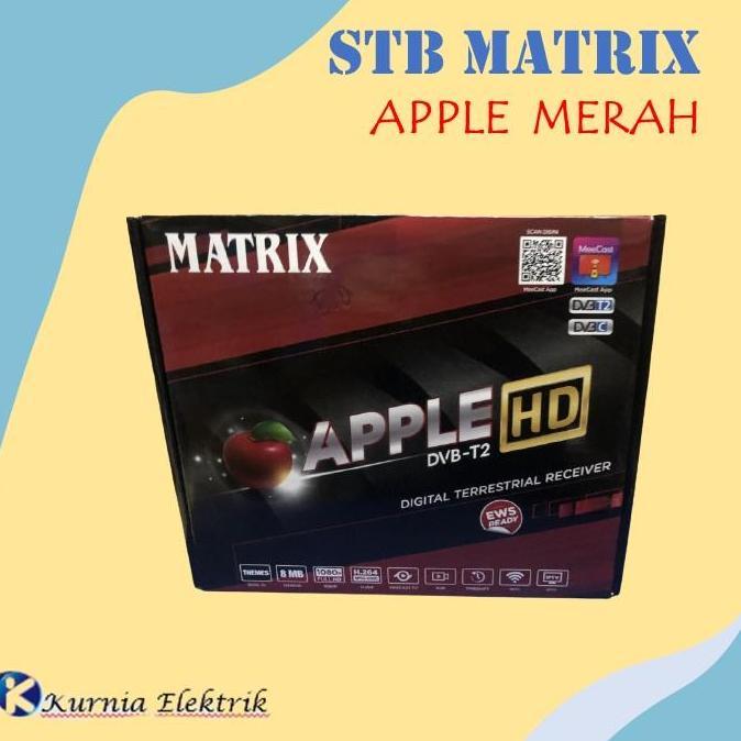 Expert- STB Matrix Apple Merah Set Top Box TV Digital Dongle Matrix