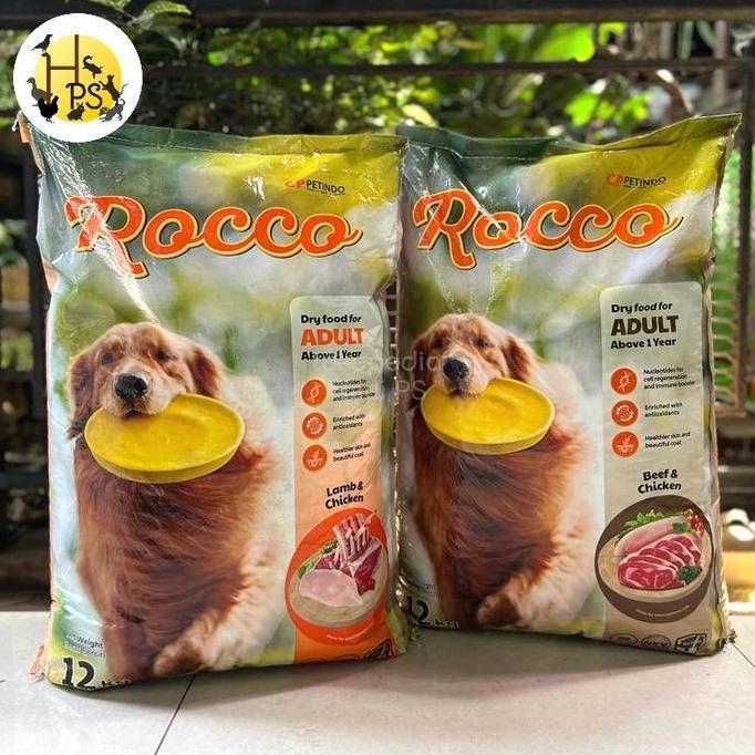 HARGA DISC - Rocco Adult Dog Food 12Kg / Makanan Anjing Rocco Lamb Beef DogFood