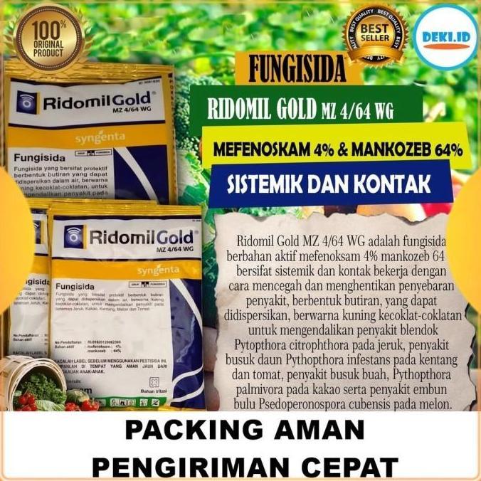 Plnt- Ridomil Gold Fungisida Pestisida Sistemik Kontak Obat Jamur Tanaman