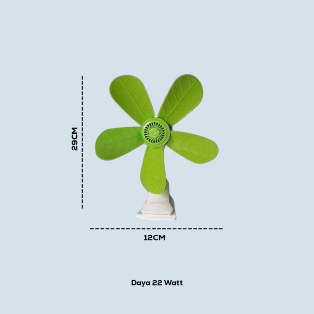 NEW DEALS Kipas Angin Javotec 5 Baling ( Jepit / Dinding / Duduk ) / Kipas Angin Jepit 24W / Kipas a