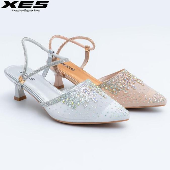 TERBARU - XES 821-48 / Sepatu Sandal Pesta Wanita Heels Sendal / Heels Lebaran