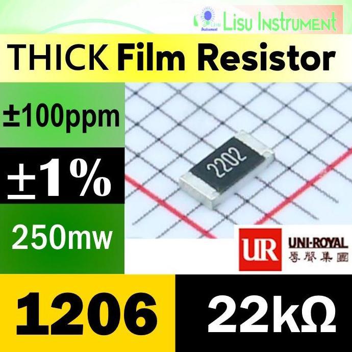 SMD 22K 1% 1206 RESISTOR 22K