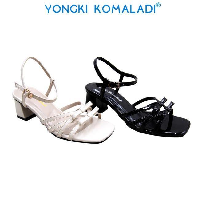 PROMO - [ ORIGINAL ] YONGKI KOMALADI HEELS OL-KNN7153-24 LADIES Merah Hitam Sandal Wanita Flat