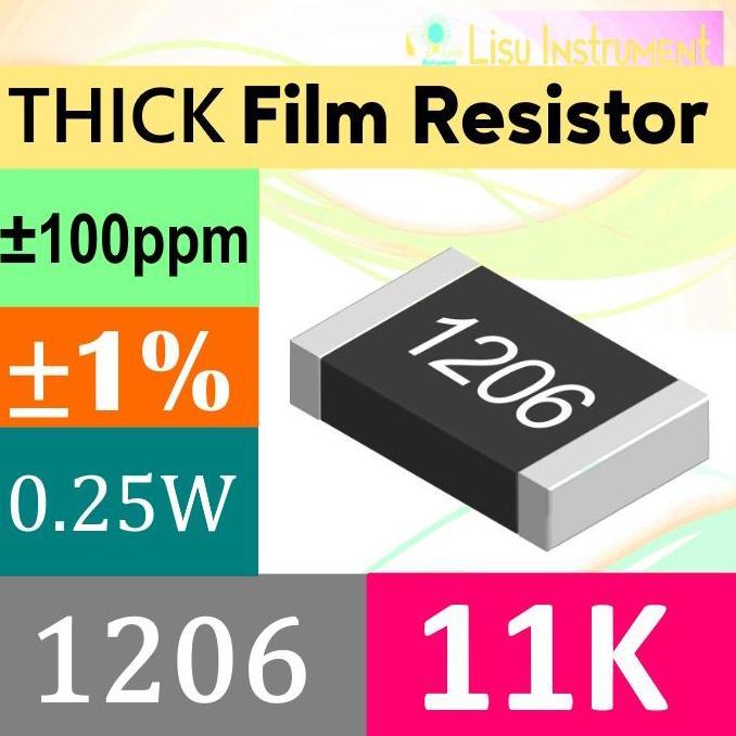 11K 1206 3216(MM) 1% THICK FILM SMD RESISTOR 250MW 11K