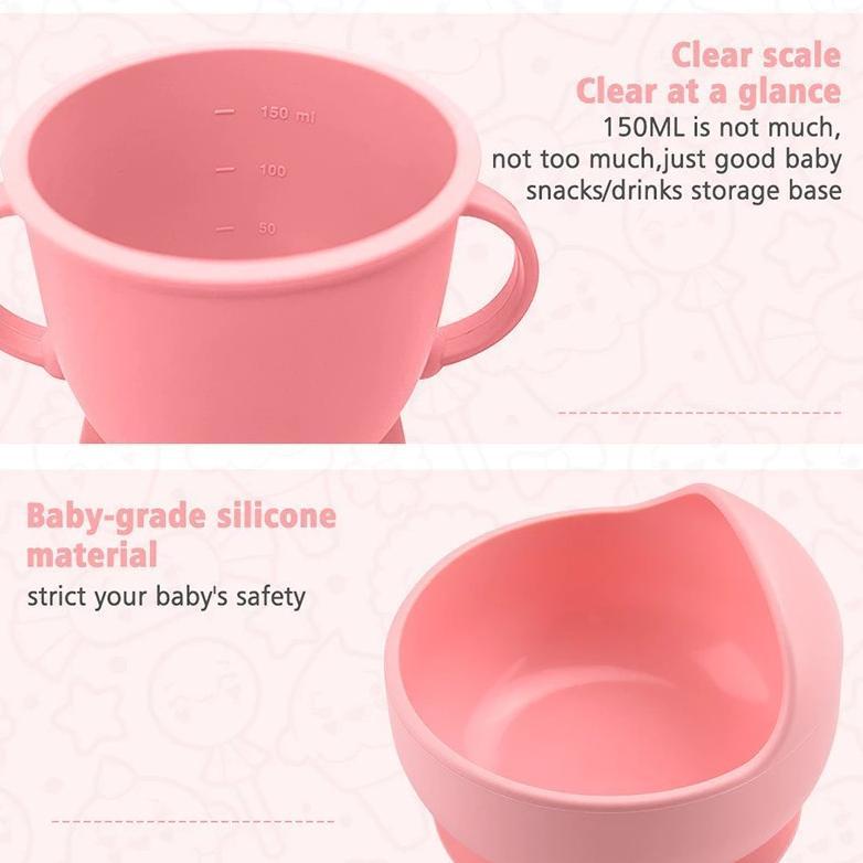 Sale Cookglory Set Piring Makan Bayi Silikon - Piring Silikon Bebas Bpa & Set Makan Penting