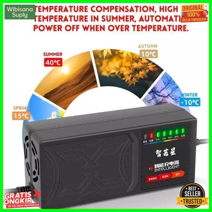 Murah Charger 48V 20Ah Sepeda Listrik Universal Cas Casan Selis Uwinfly Antelope Sunrace Indobike Ce