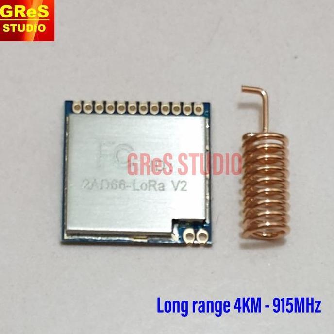 BEBAS ONGKIR - Long range 4Km 868MHz | 915MHz sx1276 Lora module LoRa1276