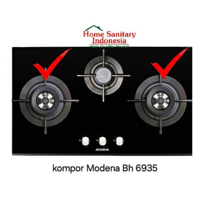 NEW - Sparepart MODENA Burner Bh 6935 lf / 6725 lf / Busi Pemantik / Ignition Pin  Kompor gas Tanam 