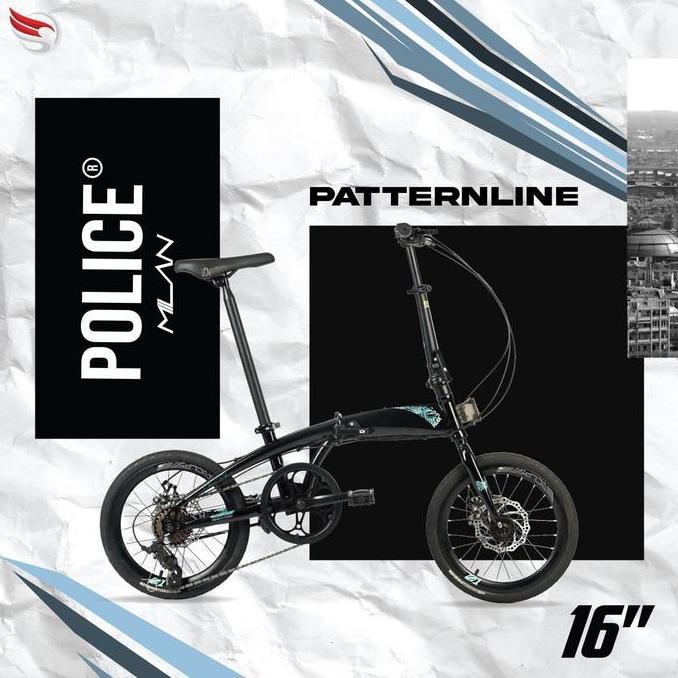 Terlaris Sepeda Lipat Element Police Milan 8 Speed (16 Inch) New