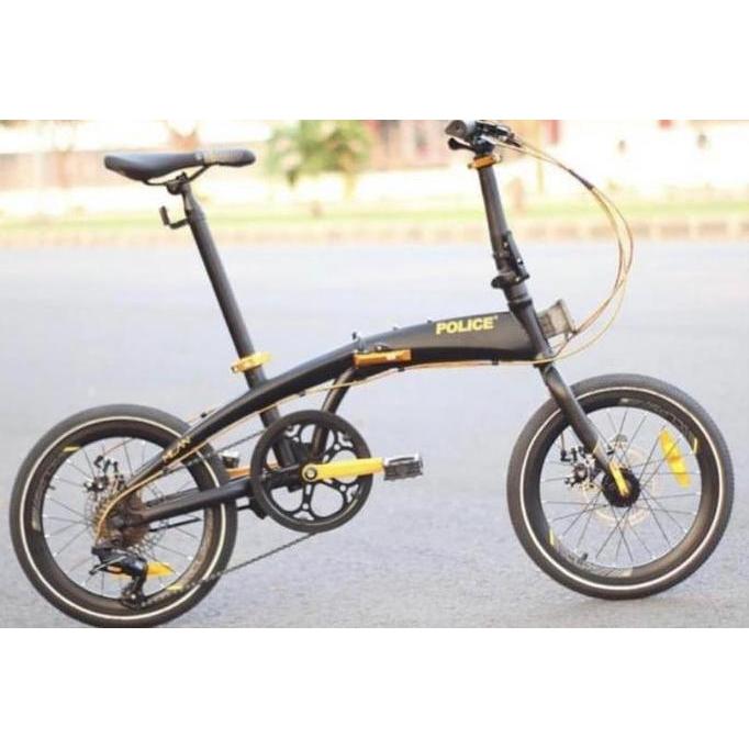 Terlaris Sepeda Lipat Element Police Milan 16 20 Inch 8S Garansi Resmi Kredit