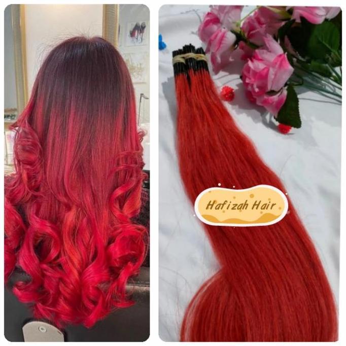 Rambut Sambung asli Hair Extension isi 50 Biji panjang 60cm