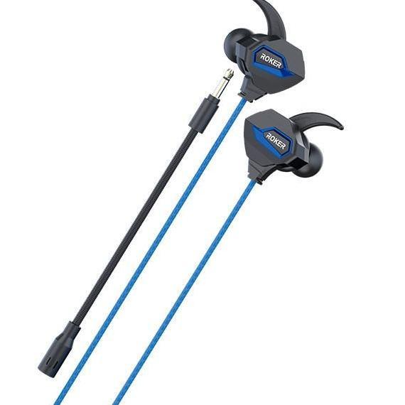 Earphone / headset Roker Gaming AK47 SUARA EXTRA LOUD BASS handsfree