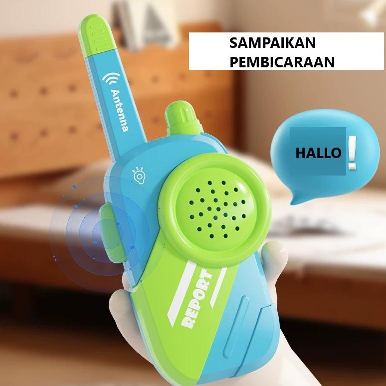Walkie Talkie Anak 2Pcs Jm11587 Dengan Suara Ht Untuk Permainan Komunikasi Sosial