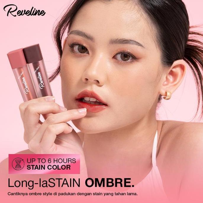 Reveline Liptint Ombre HUMBLE + FRIENDLY, 2 pcs (3,5ml) | Stain Plump Tint Purefect Ombre