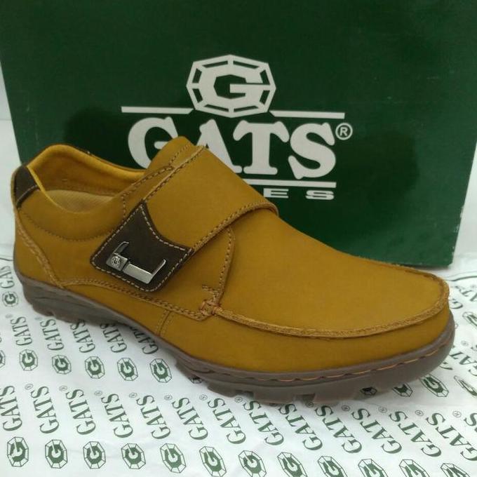 Sepatu kulit casual GATS TO 2209 Tan original