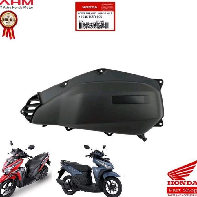 17245-KZR-600 Cover Tutup Filter Vario 125 Old Vario 125 150 LED 2015  2017 Original Motor Motorcycl